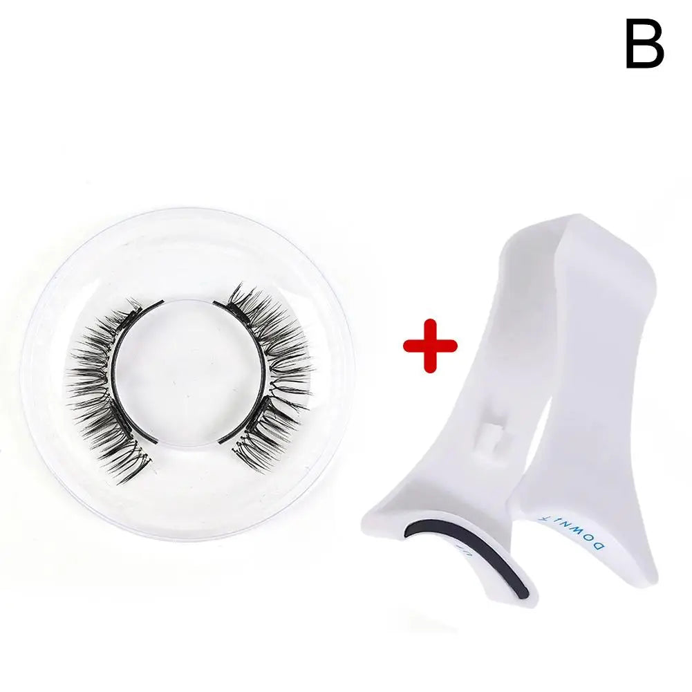 Magnetic False Eyelashes Extension Applicator False Eyelash Tweezer Curler Clip Clamp Makeup Tools with 3D Mink Eyelash