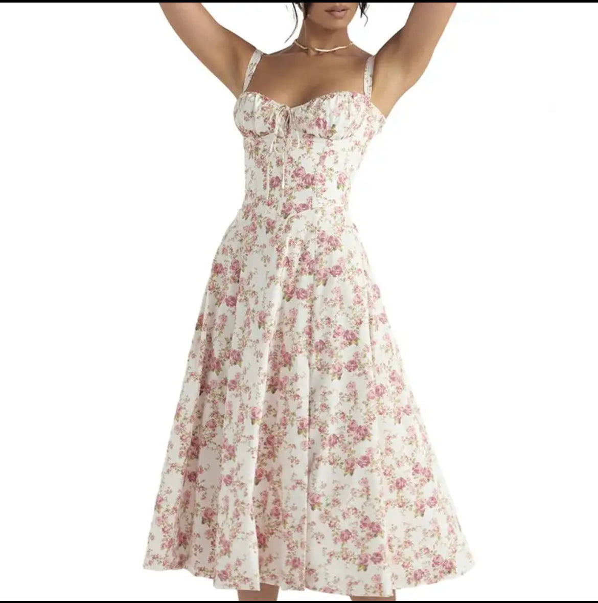 Viral Milkmaid Corset Sundress