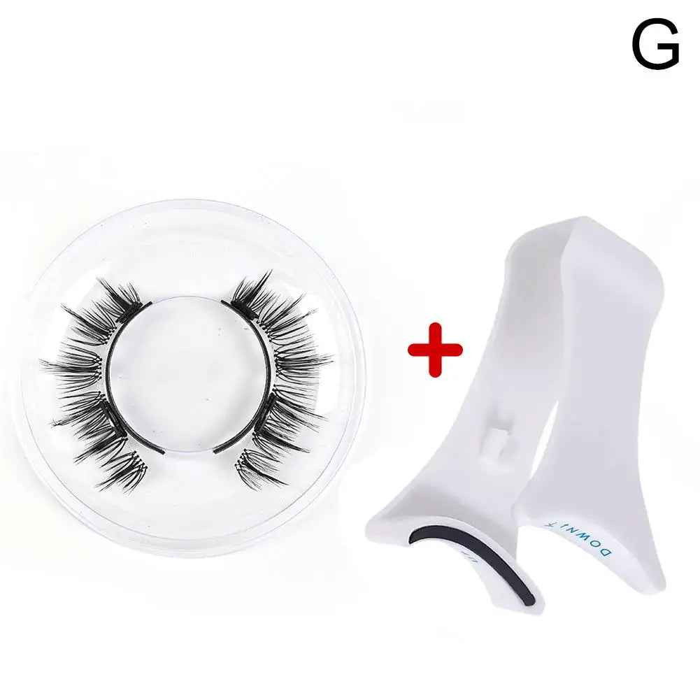 Magnetic False Eyelashes Extension Applicator False Eyelash Tweezer Curler Clip Clamp Makeup Tools with 3D Mink Eyelash