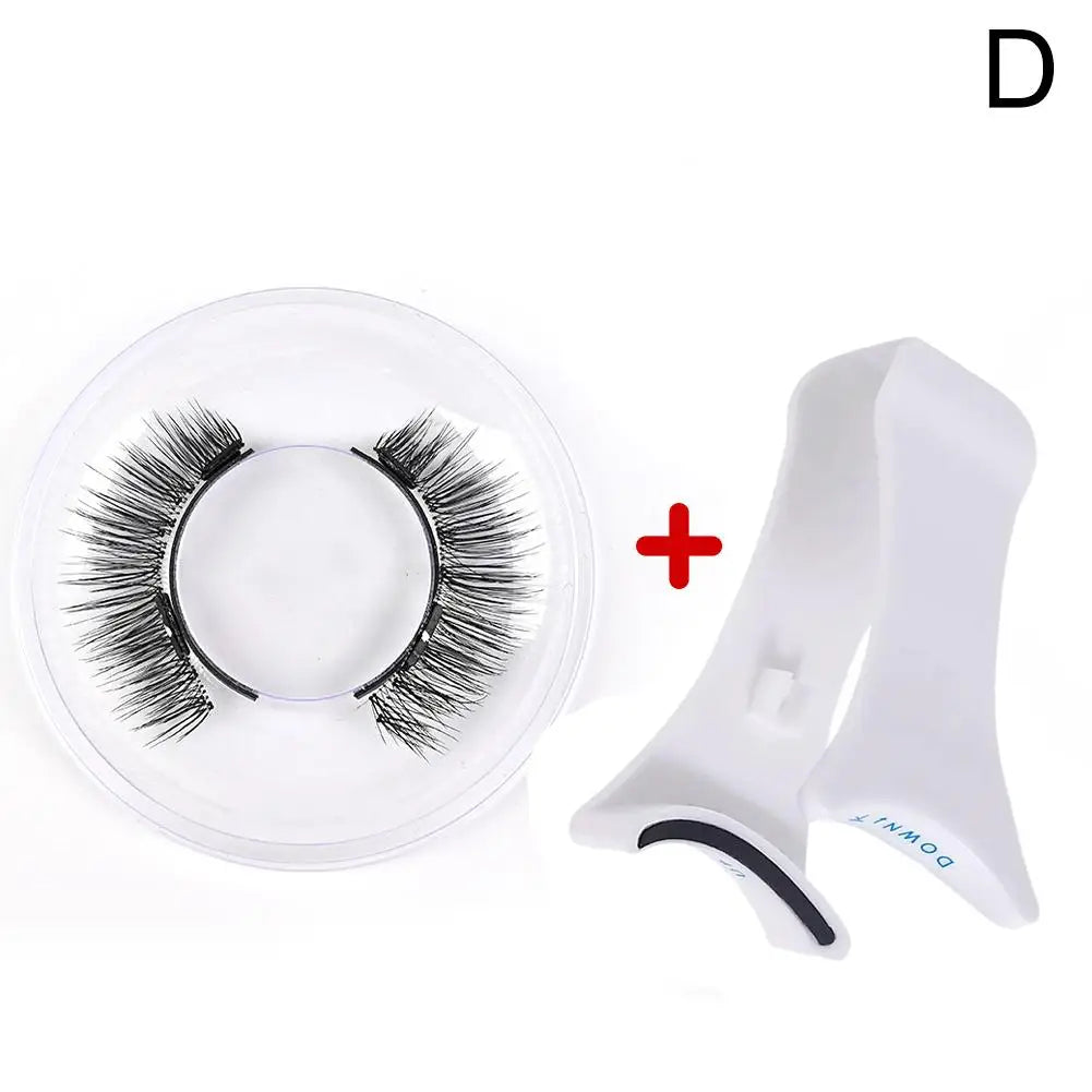 Magnetic False Eyelashes Extension Applicator False Eyelash Tweezer Curler Clip Clamp Makeup Tools with 3D Mink Eyelash