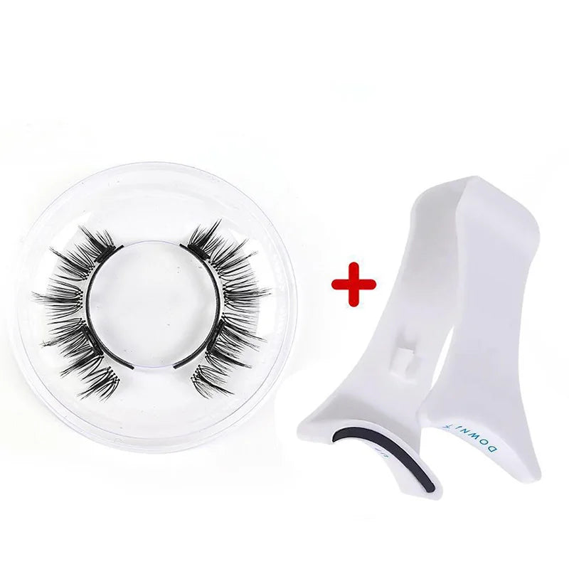 Magnetic Eyelashes Handmade 3D Natural Magnetic False Eyelashes Reusable Magnetic Eyelashes Tweezers Set