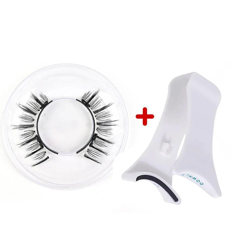 Magnetic Eyelashes Handmade 3D Natural Magnetic False Eyelashes Reusable Magnetic Eyelashes Tweezers Set