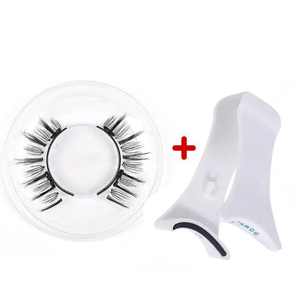 Magnetic Eyelashes Handmade 3D Natural Magnetic False Eyelashes Reusable Magnetic Eyelashes Tweezers Set