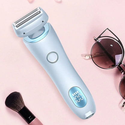 Bikini Trimmer for Women Waterproof Body Hair Trimmer Rechargeable Electric Razor 2 in 1 for Pubic Legs Body Hair