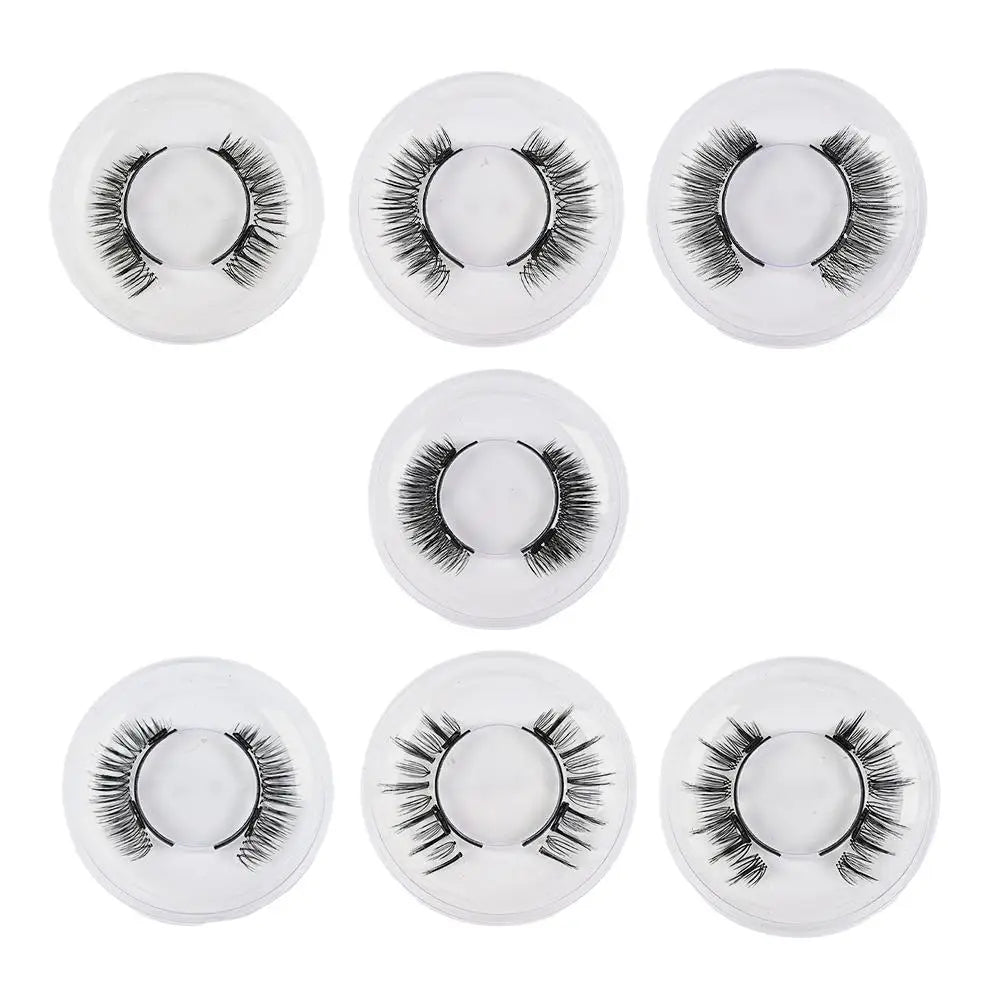 Magnetic Eyelashes Handmade 3D Natural Magnetic False Eyelashes Reusable Magnetic Eyelashes Tweezers Set