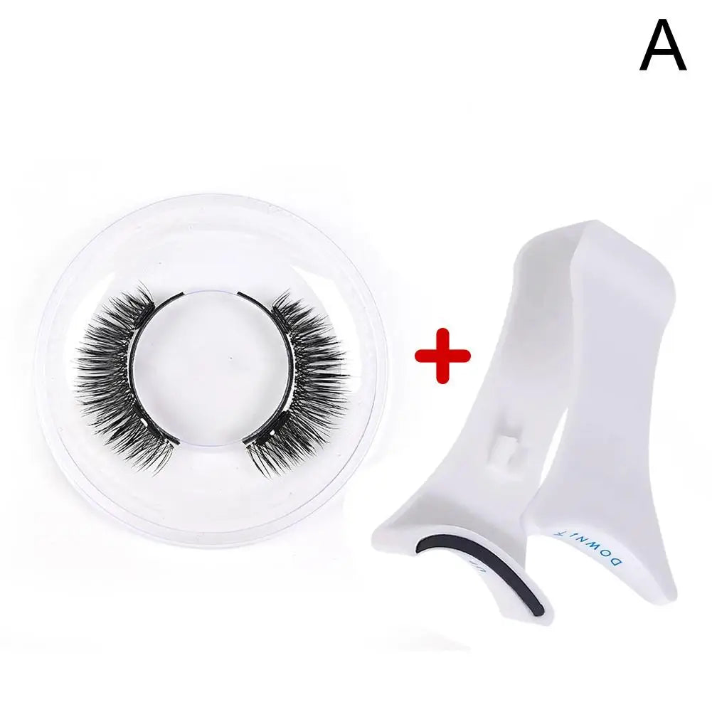 Magnetic False Eyelashes Extension Applicator False Eyelash Tweezer Curler Clip Clamp Makeup Tools with 3D Mink Eyelash